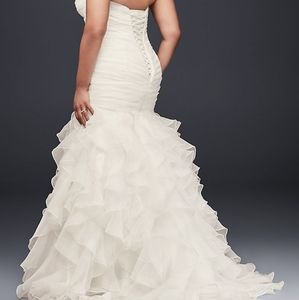 Ruffled Wedding Dress, worn for 2 hours